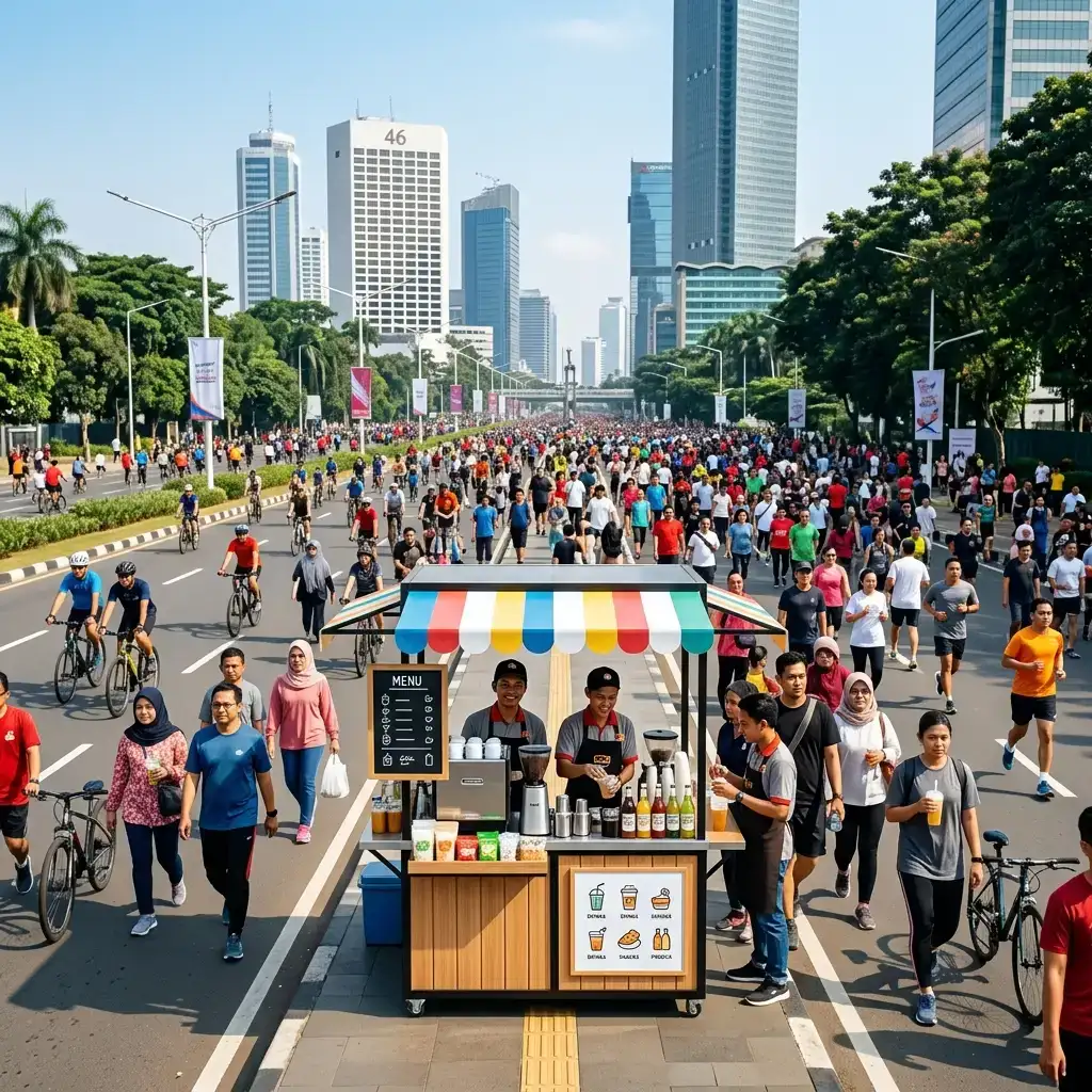 Ukuran Booth Portable yang Ideal untuk Jualan di Car Free Day (CFD)