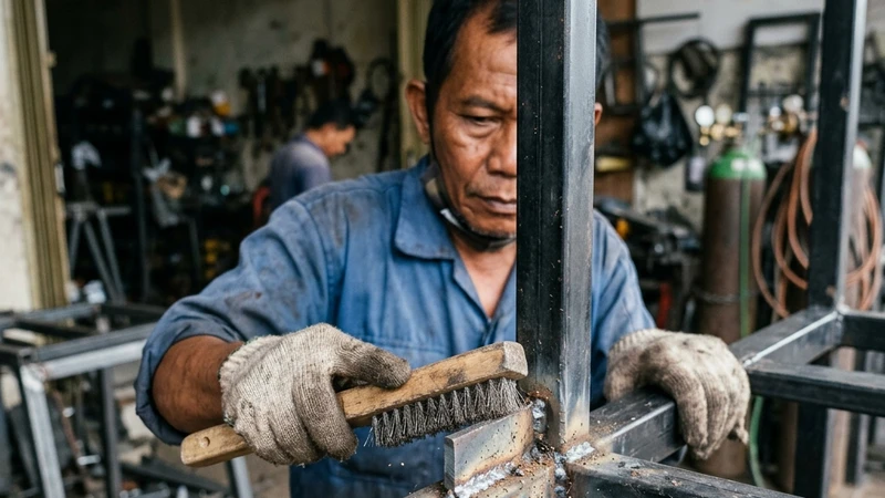 Cara Mengatasi Karat Ringan pada Sambungan Las Gerobak Besi