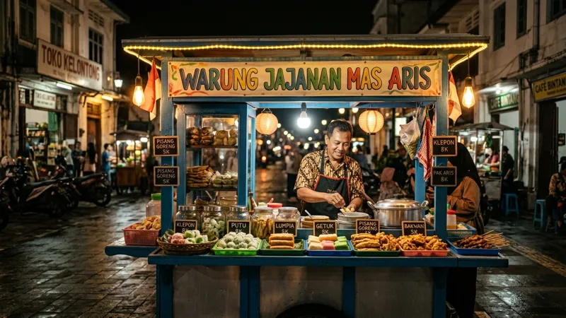 Cara Membuat Efek Pencahayaan Warm White Nyaman di Gerobak
