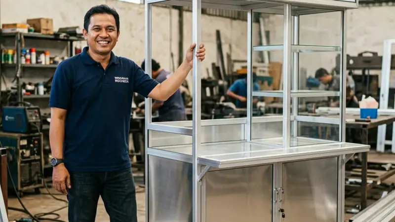 Rekomendasi Ketebalan Aluminium Booth Portable Terbaik