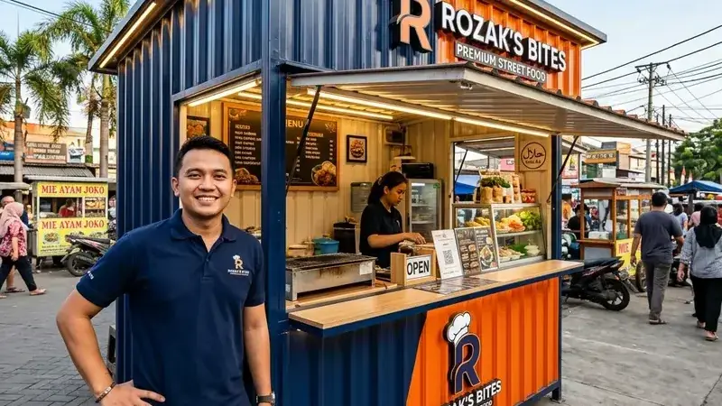 Spesifikasi Booth Semi Container Terbaik Jualan Outdoor