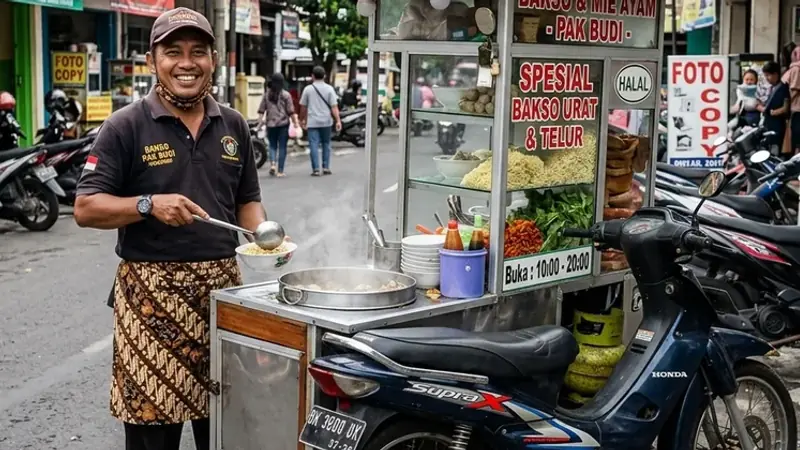 Ukuran Standard Gerobak Motor Bakso dan Mie Ayam